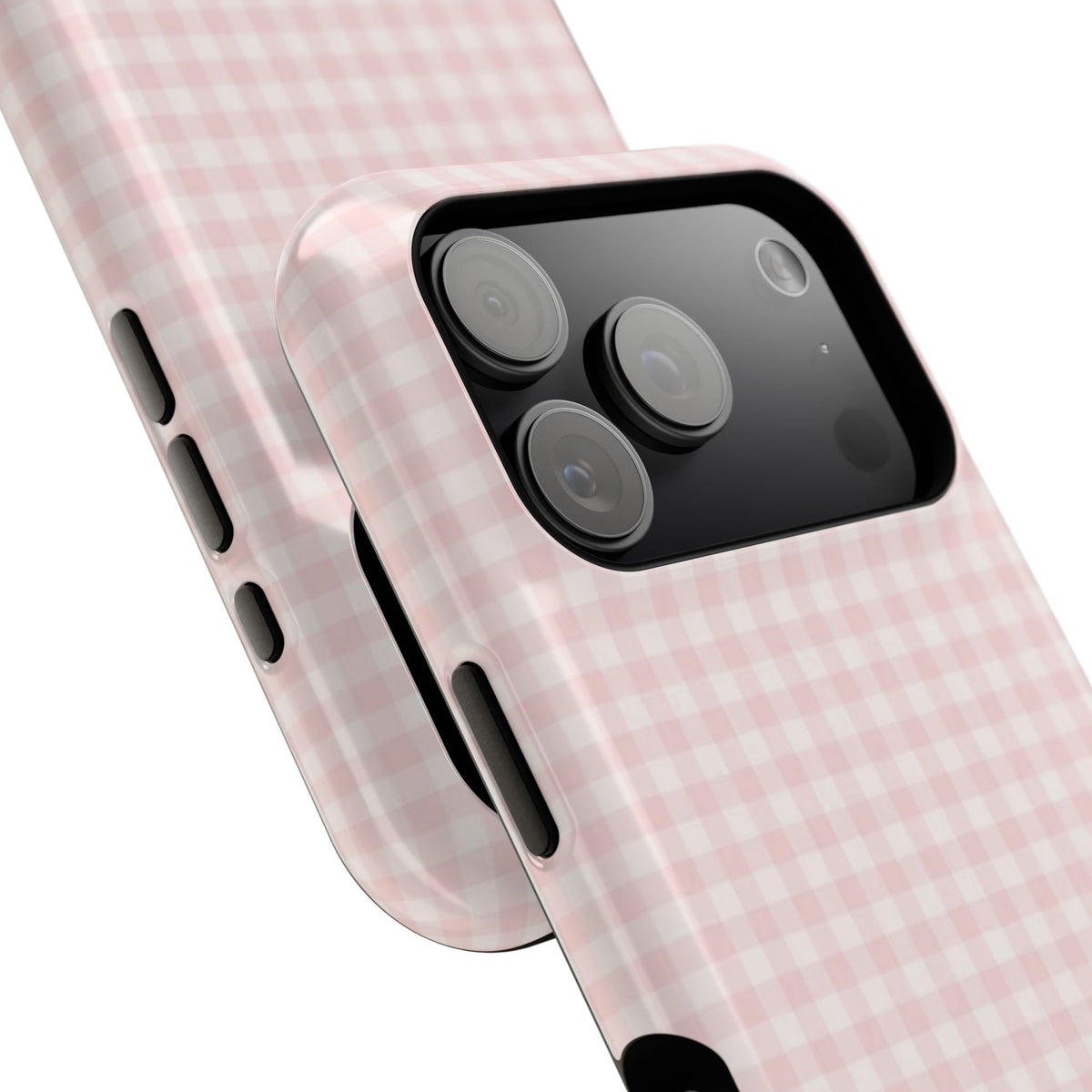 MagSafe light pink plaid case