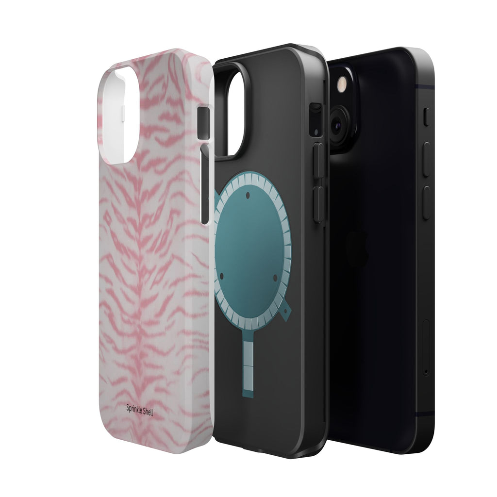 MagSafe Pink Zebra Print Iphone Case