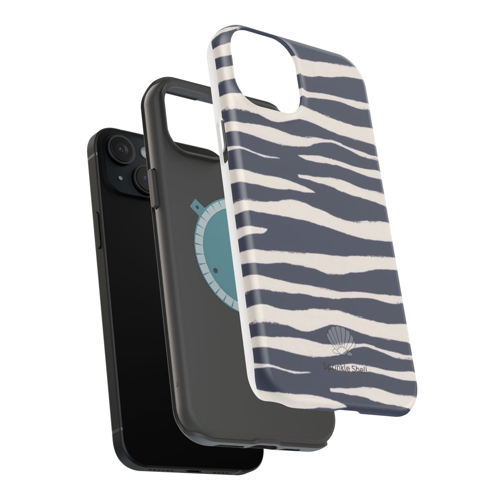 MagSafe Blue zebra print case