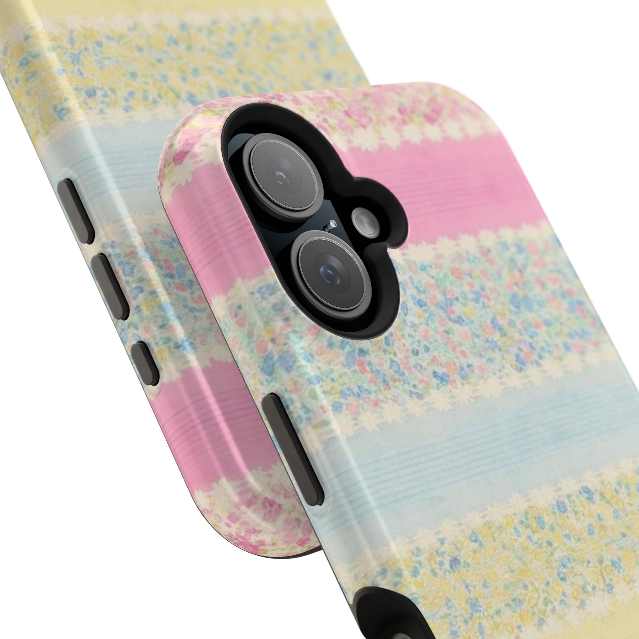 MagSafe pastel floral striped case