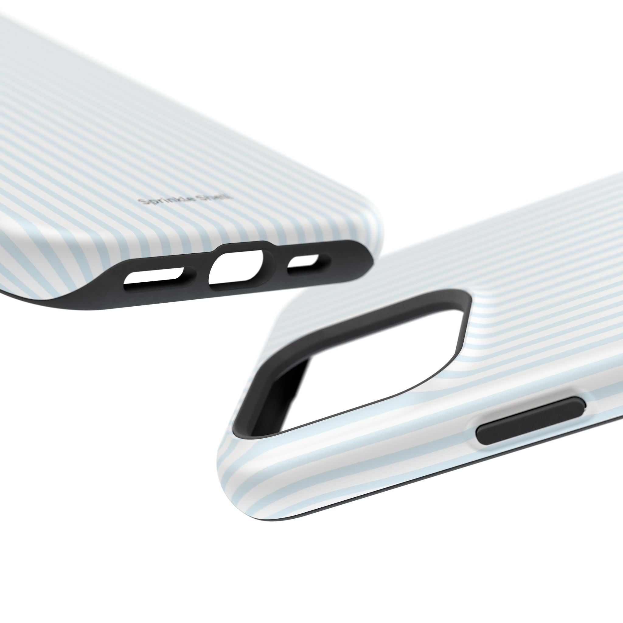 MagSafe light blue stripes iphone case