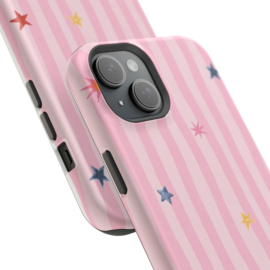 MagSafe pink lines & stars case