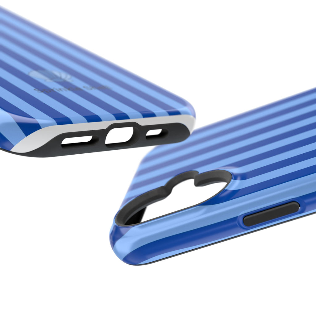 MagSafe blue striped case