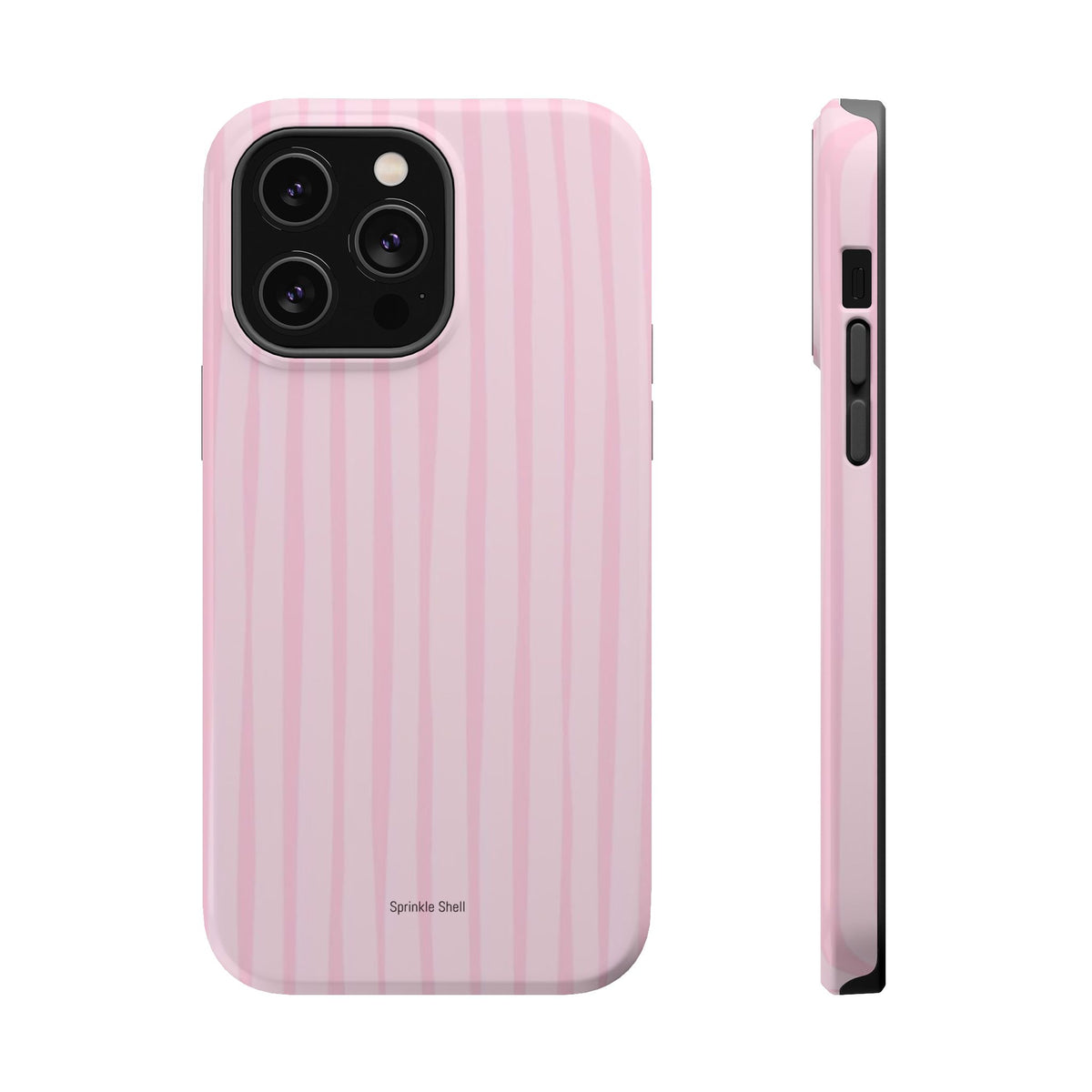 MagSafe pink uneven lines case