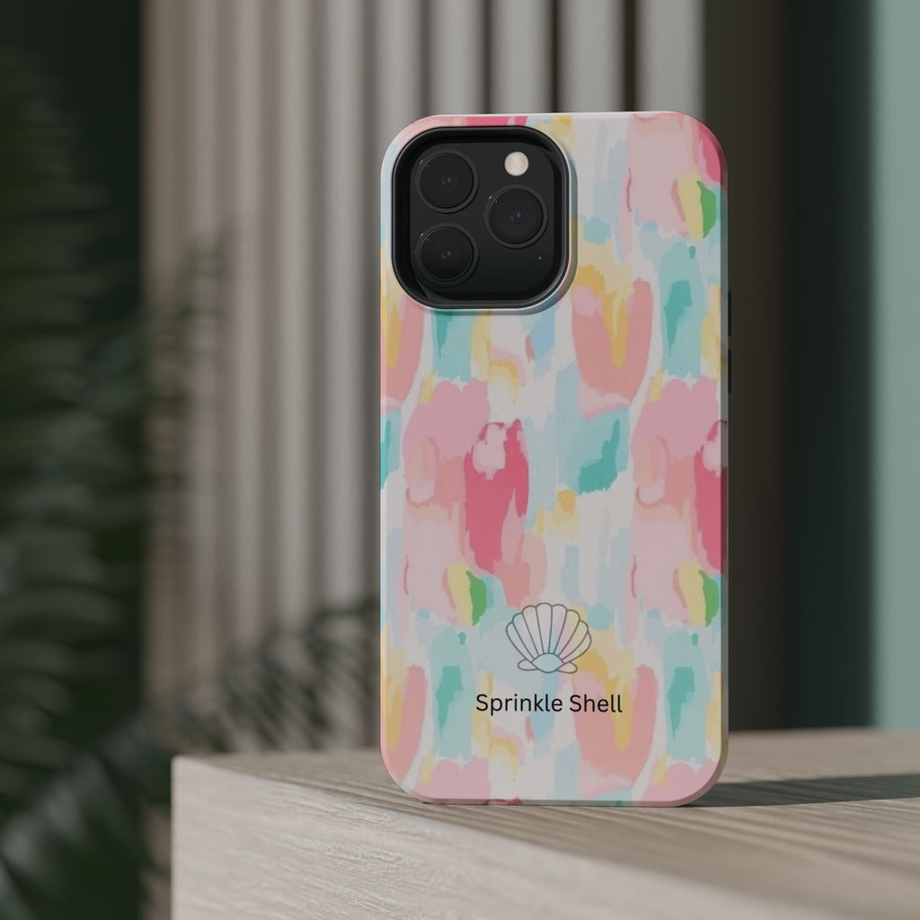 MagSafe cute colorful paint case