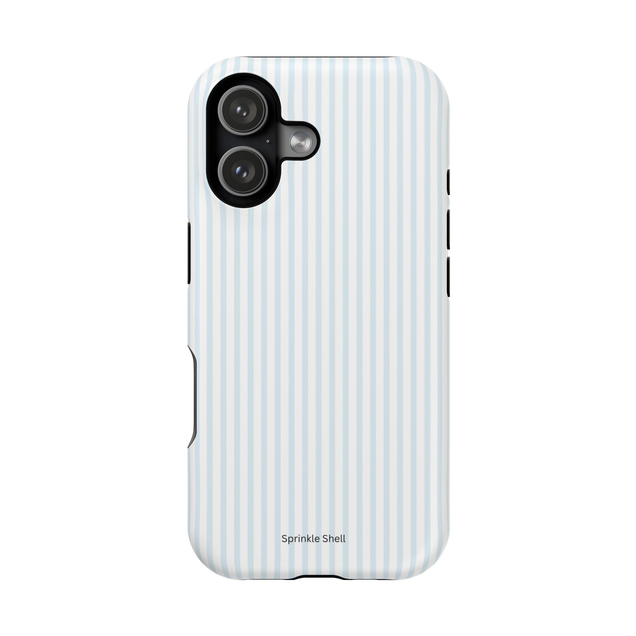 MagSafe light blue stripes iphone case