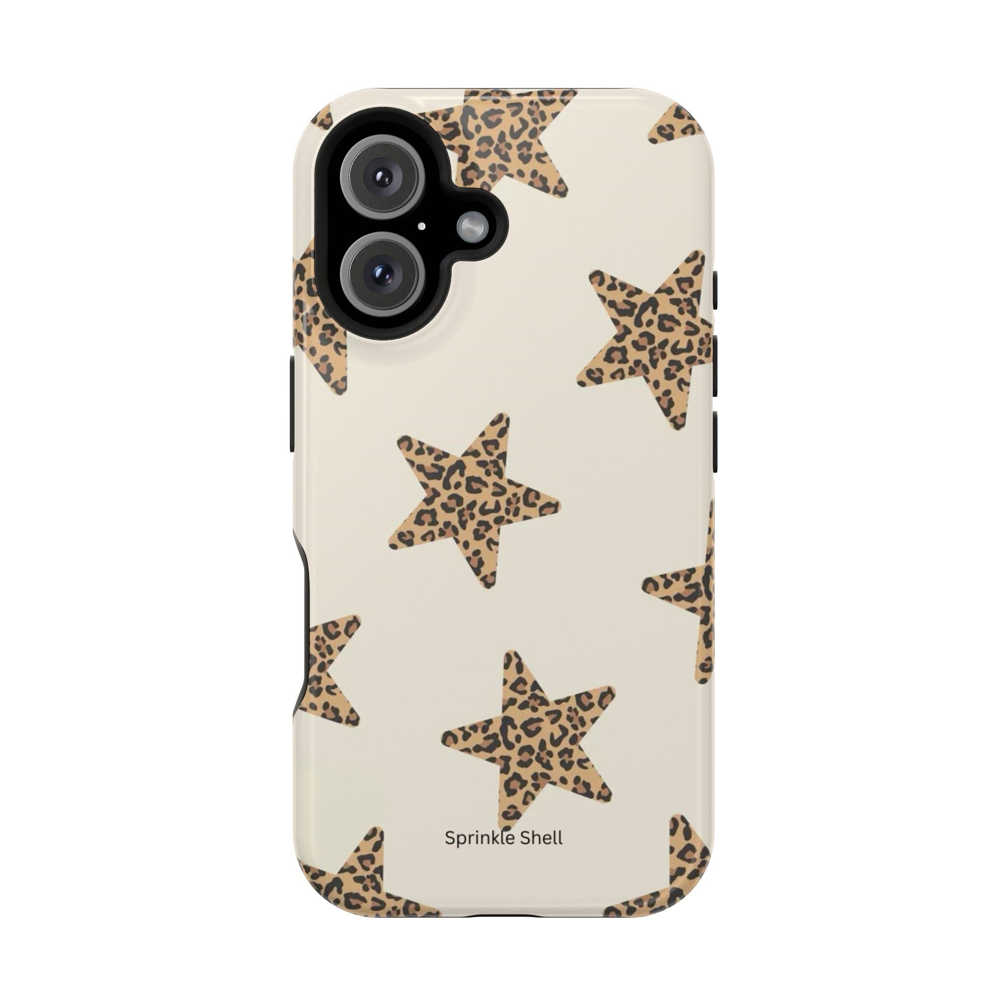 MagSafe Cheetah Print Stars iPhone Case