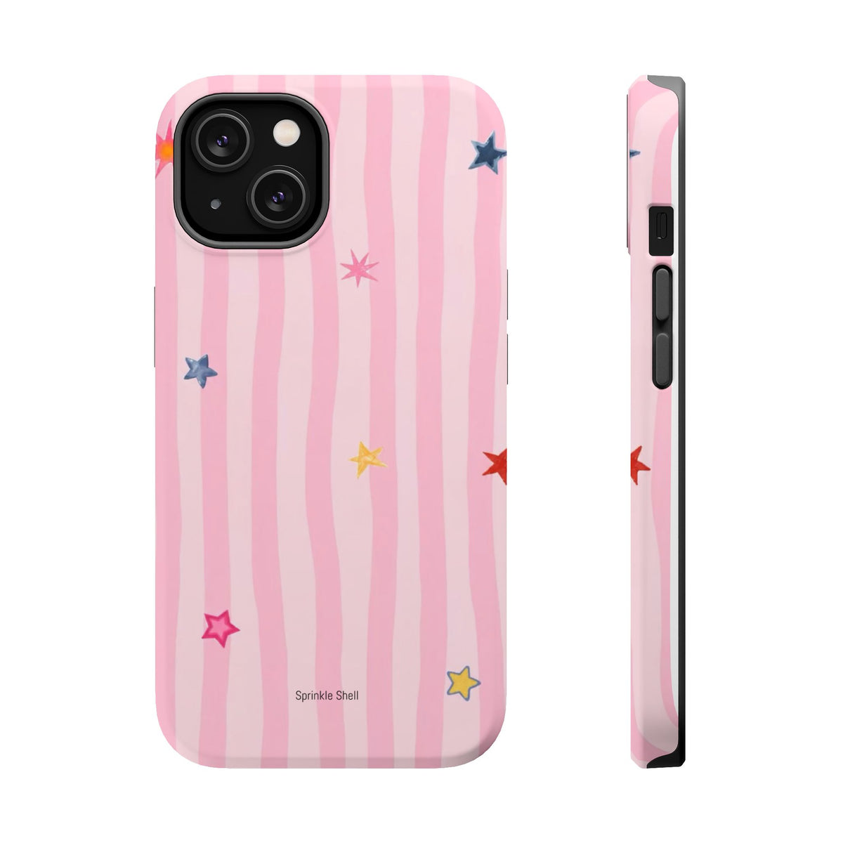 MagSafe pink lines & stars case