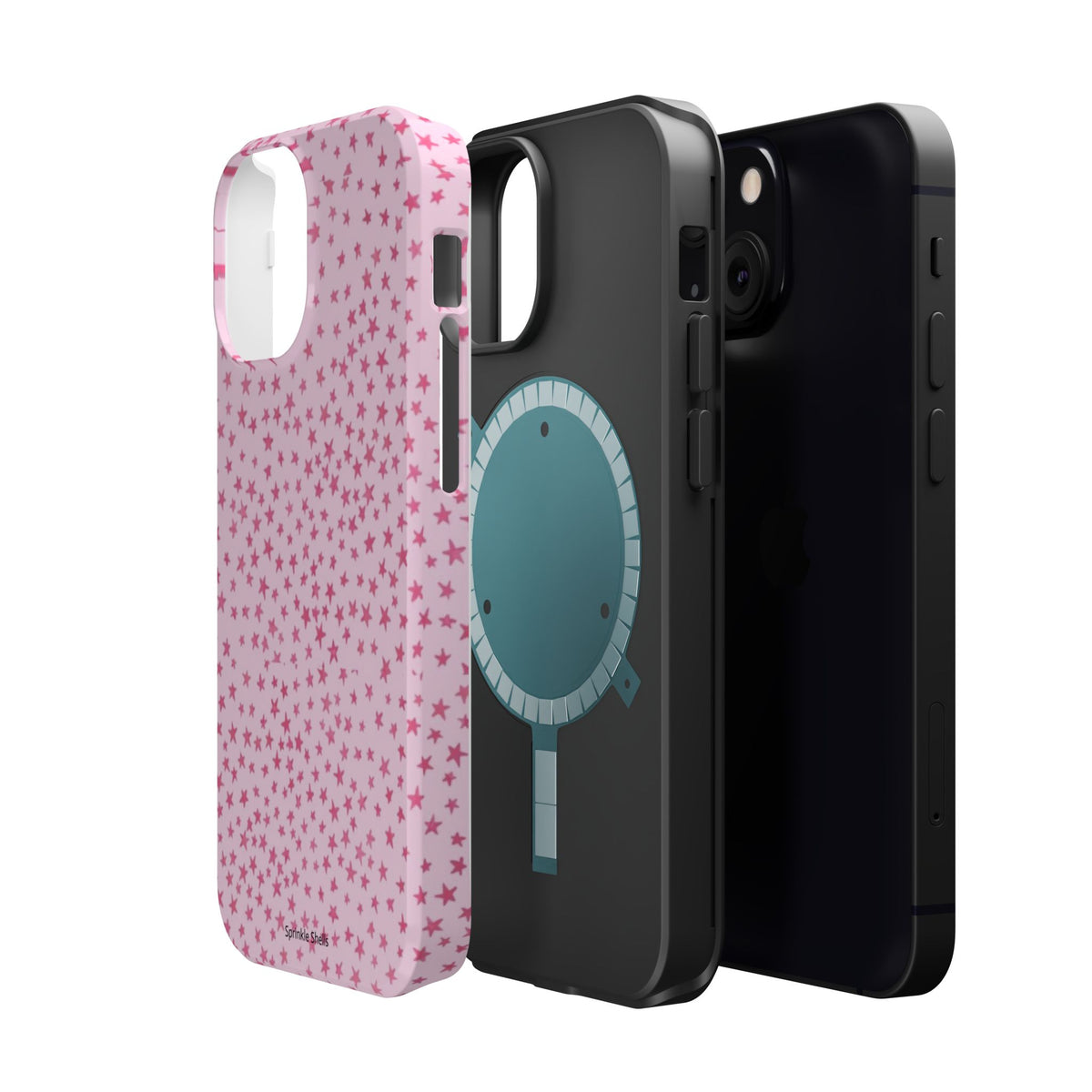 MagSafe mini pink stars case