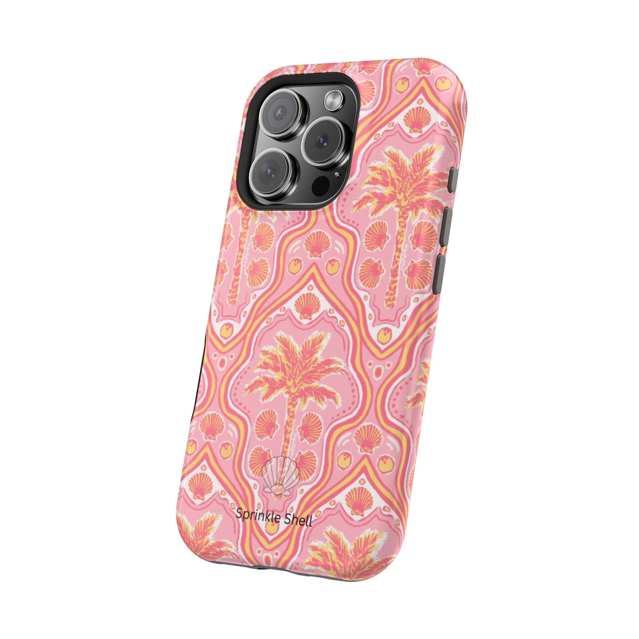 MagSafe pink pink summer palm tree case