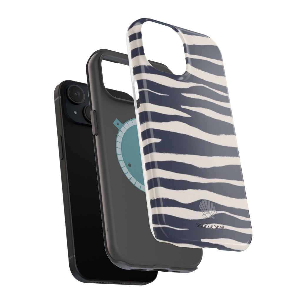 MagSafe Blue zebra print case