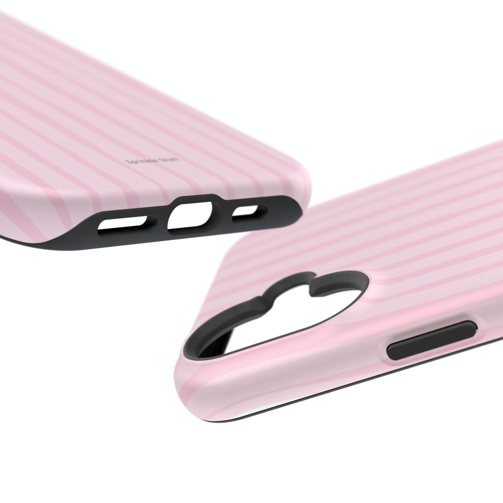 MagSafe pink uneven lines case