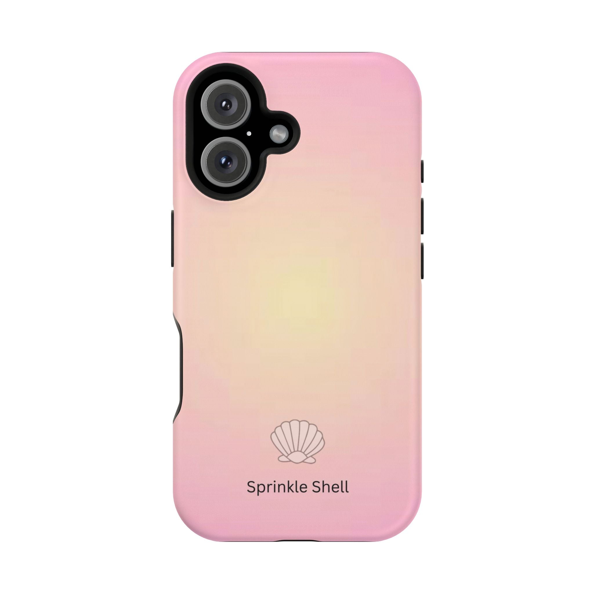 MagSafe light pink and yellow aura case