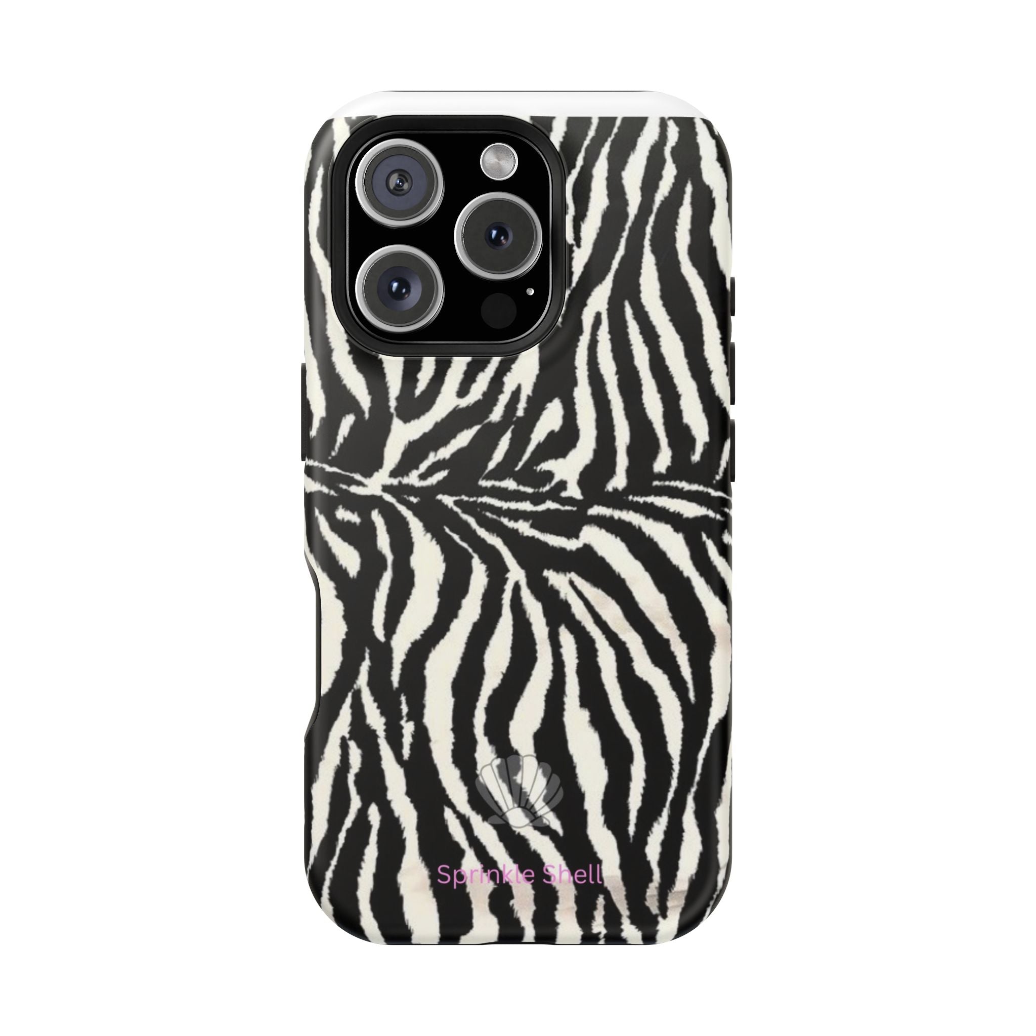 MagSafe black zebra print case