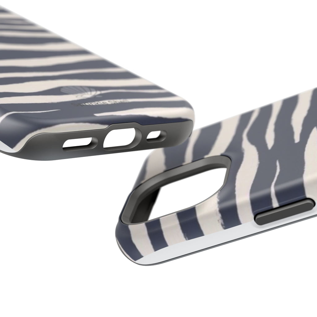 MagSafe Blue zebra print case