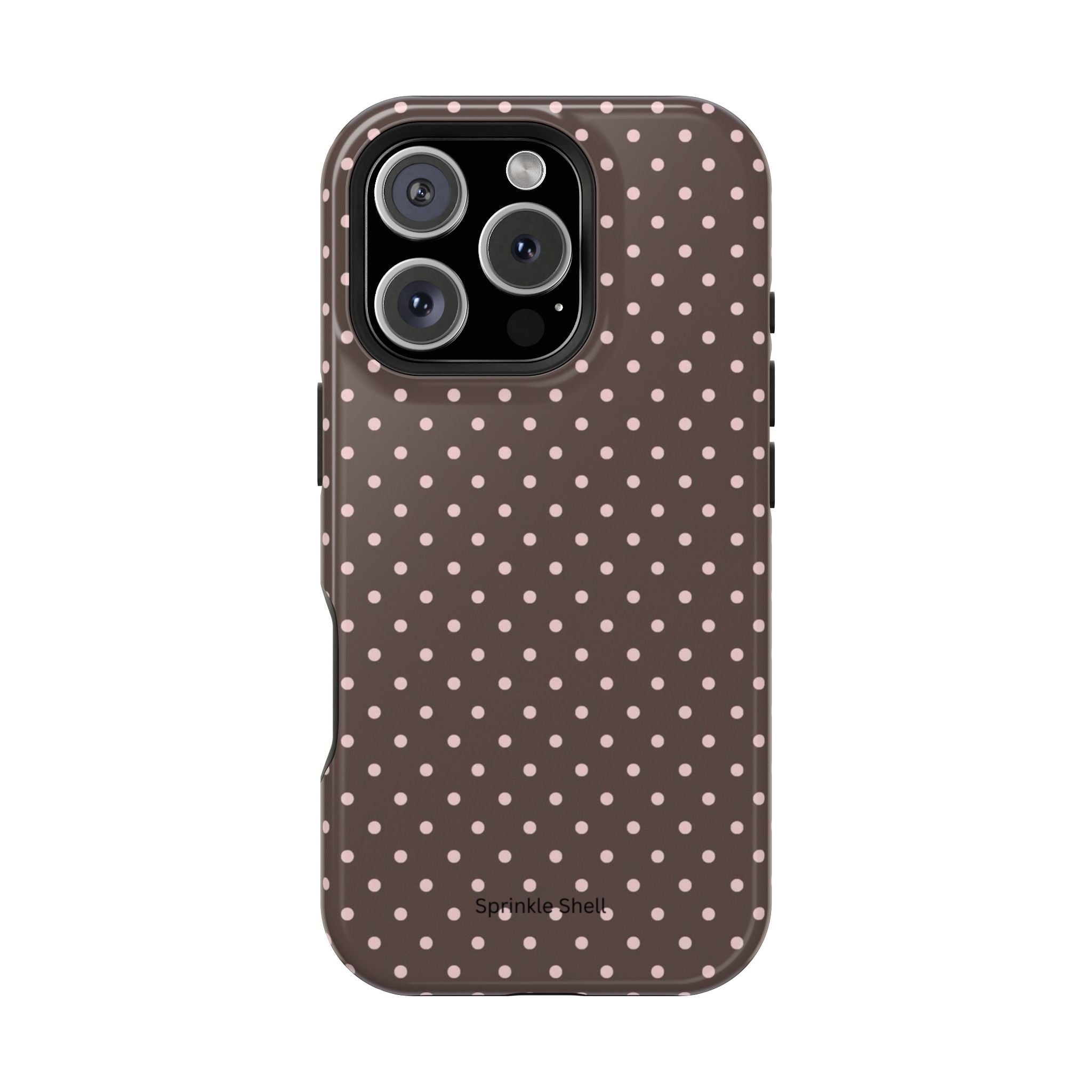 MagSafe Brown And Pink Polkadot Iphone Case