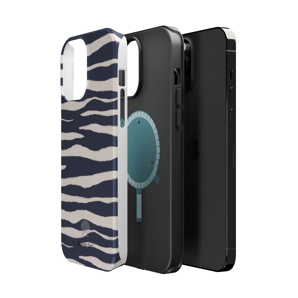 MagSafe Blue zebra print case