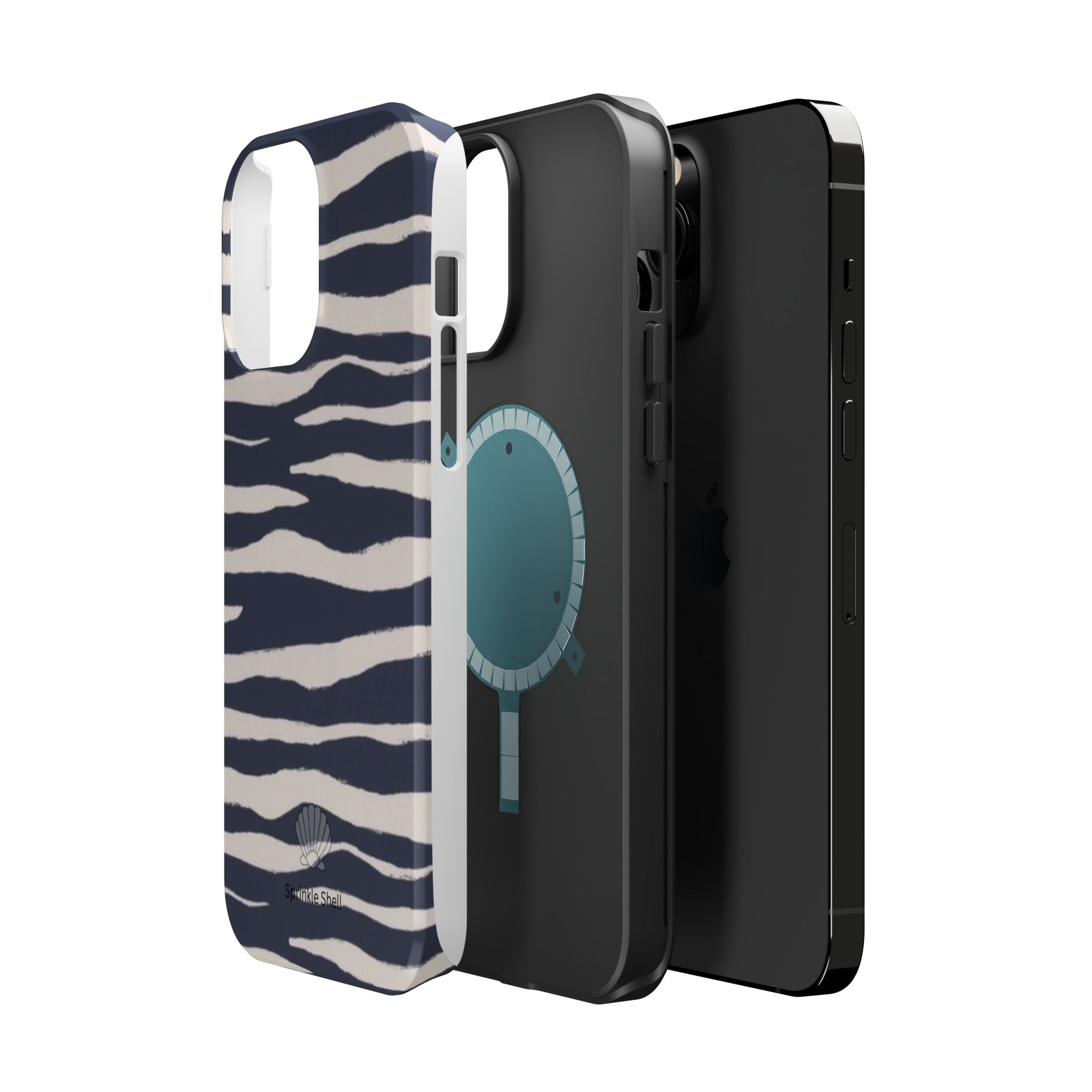 MagSafe Blue zebra print case