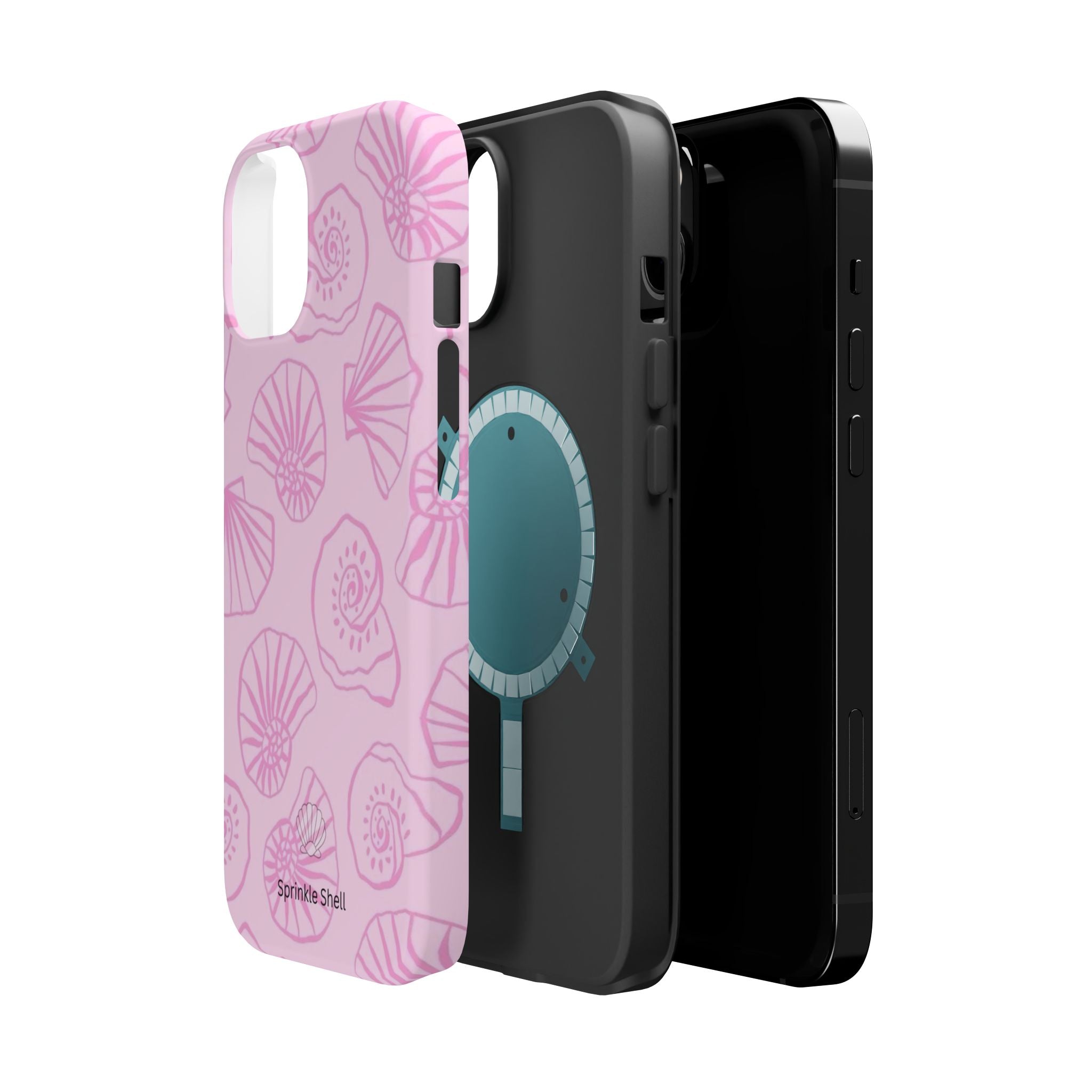 MagSafe pink shells case