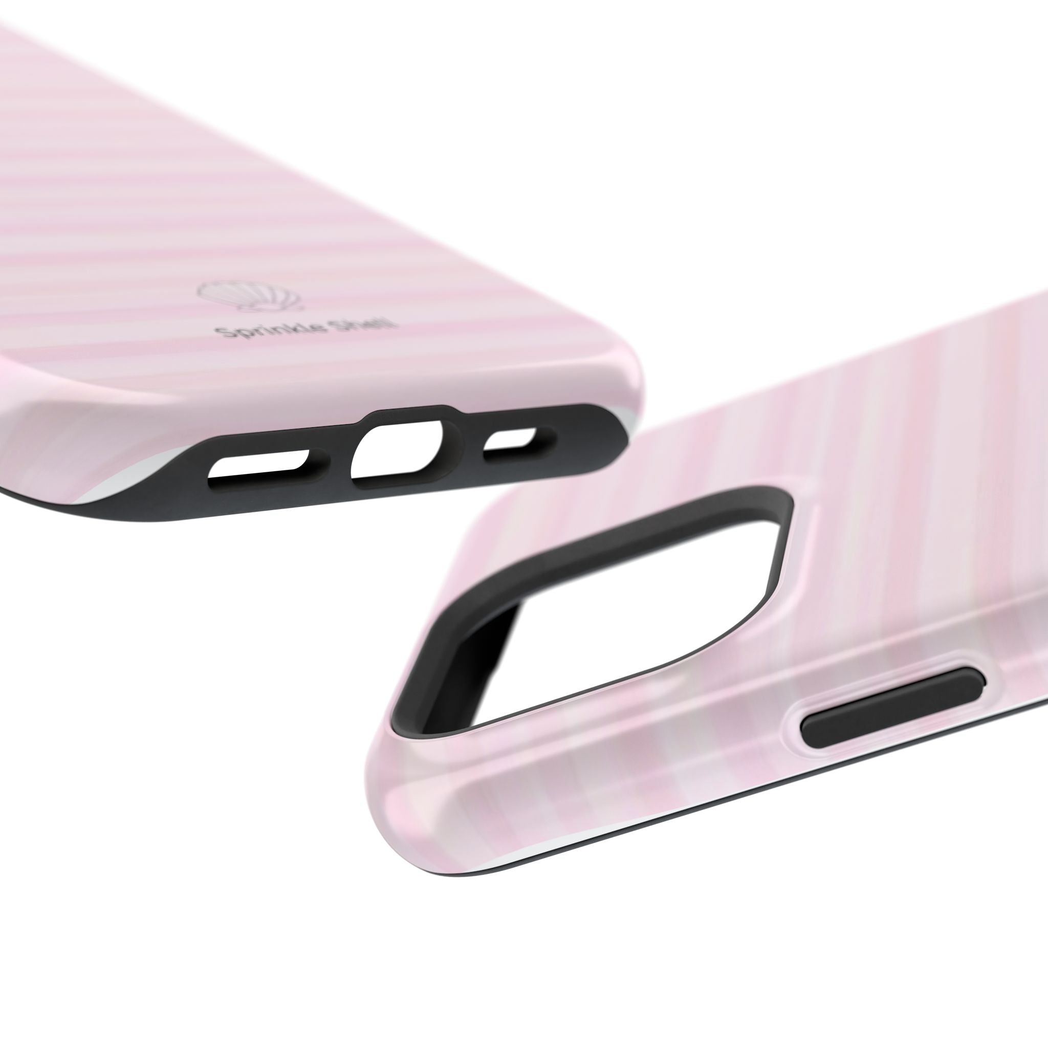 MagSafe pink stripes case