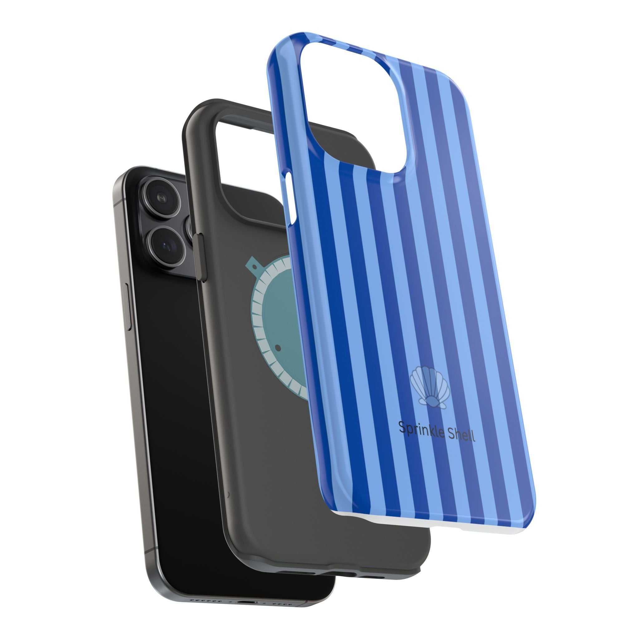 MagSafe blue striped case
