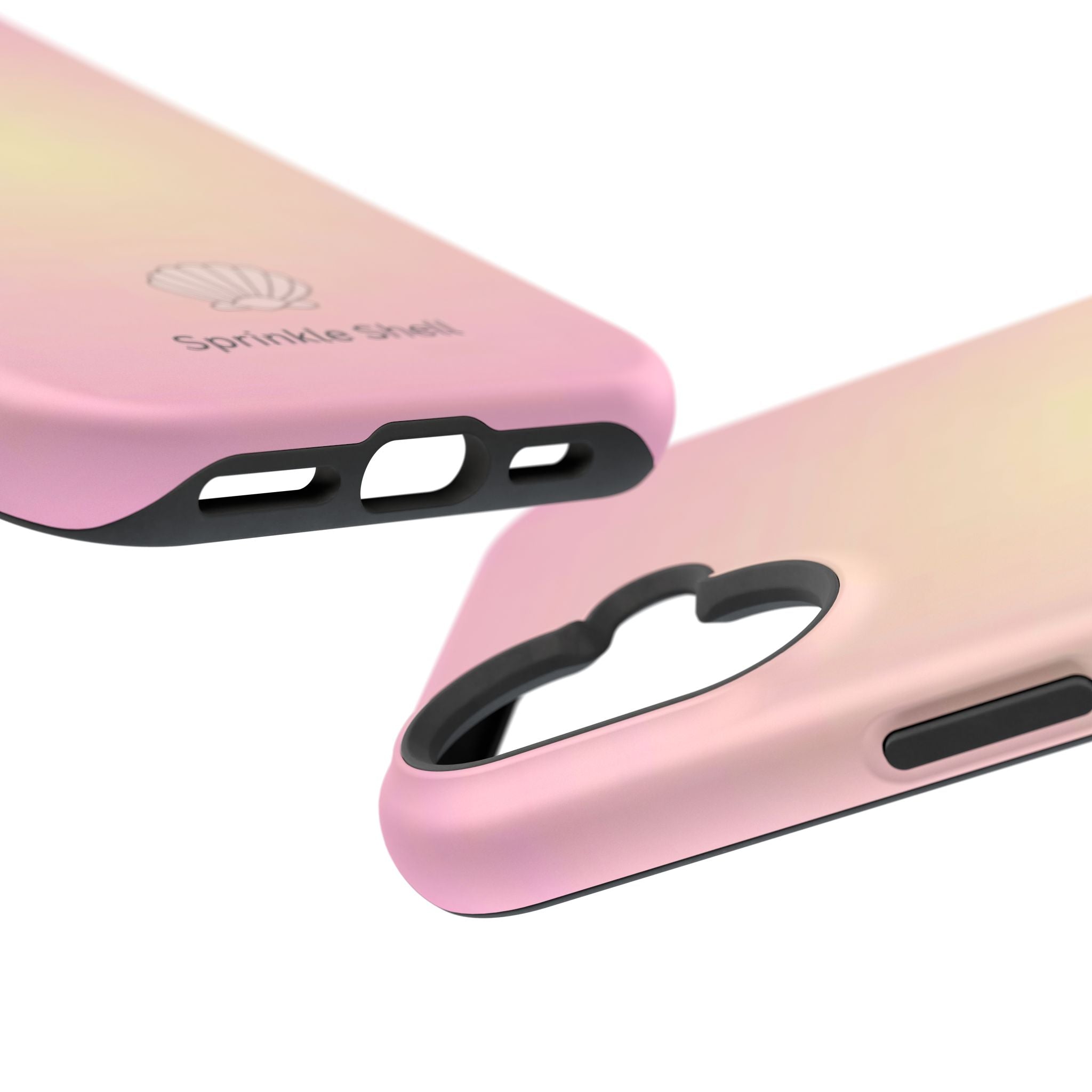 MagSafe light pink and yellow aura case