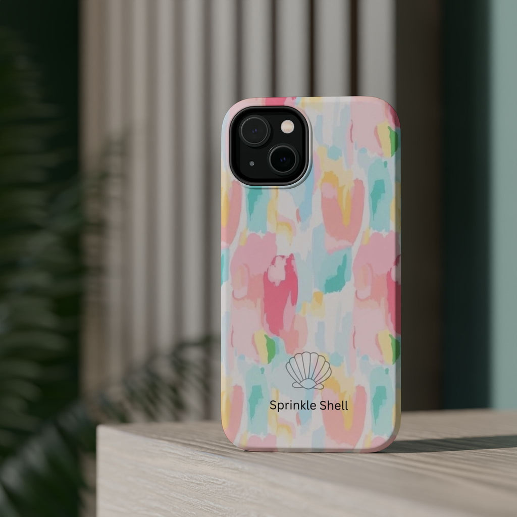 MagSafe cute colorful paint case