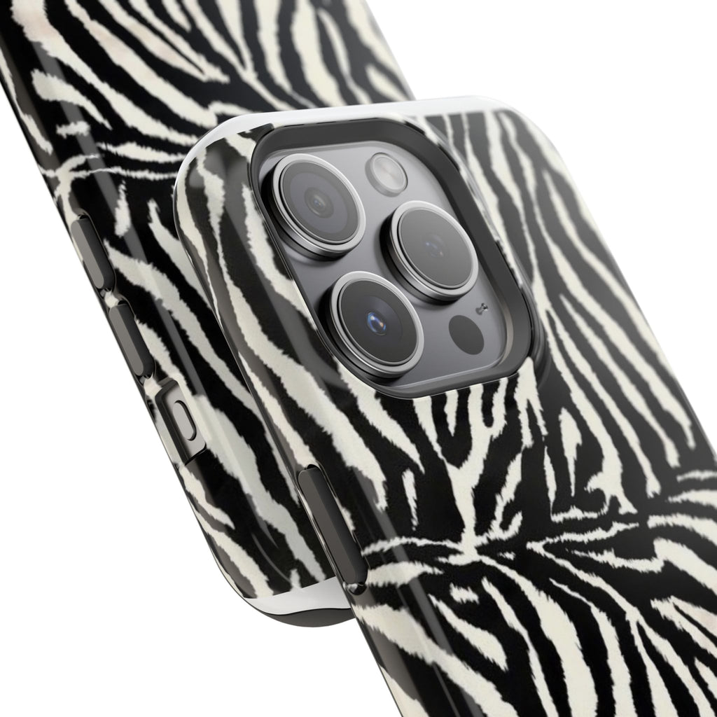 MagSafe black zebra print case