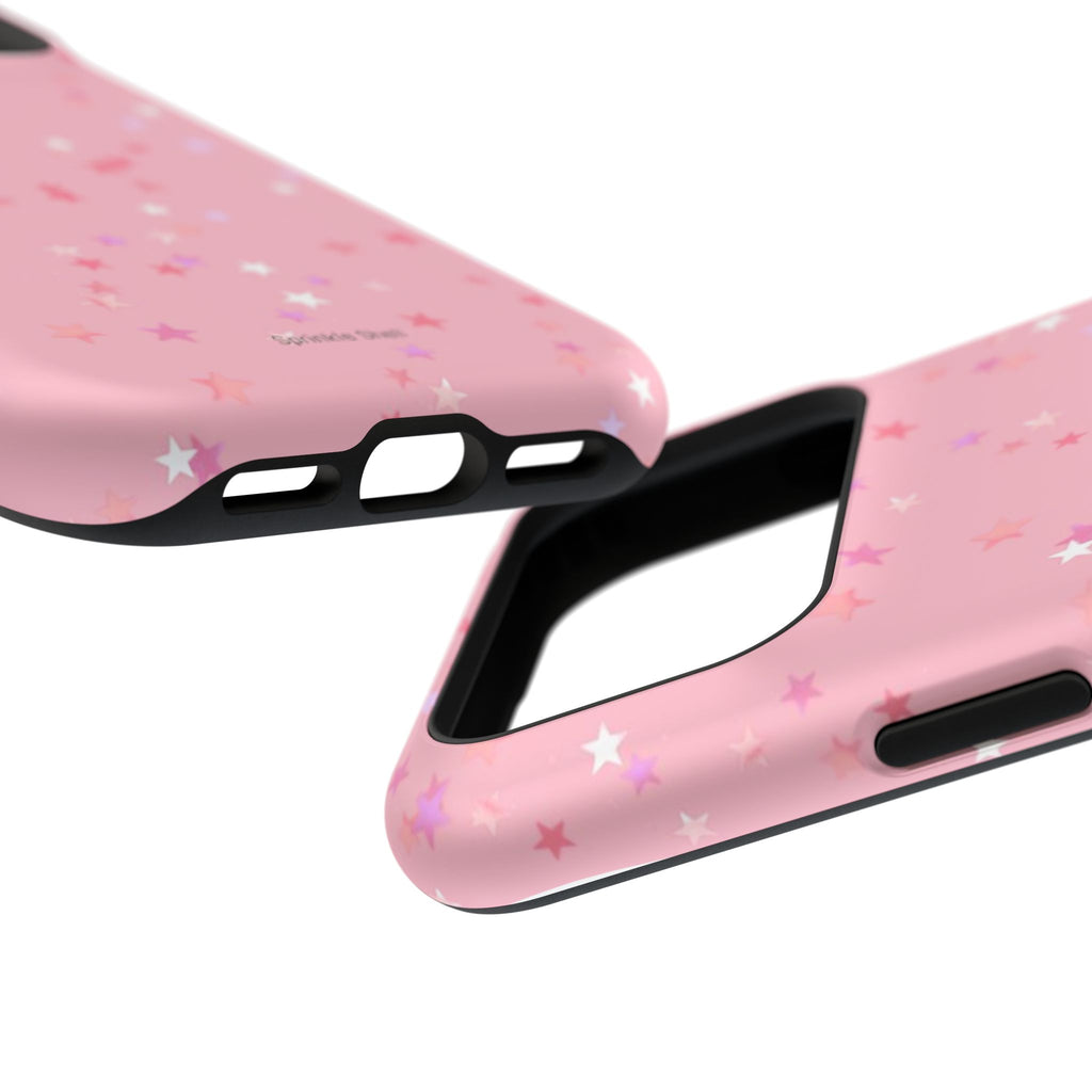MagSafe pink multicolor stars case