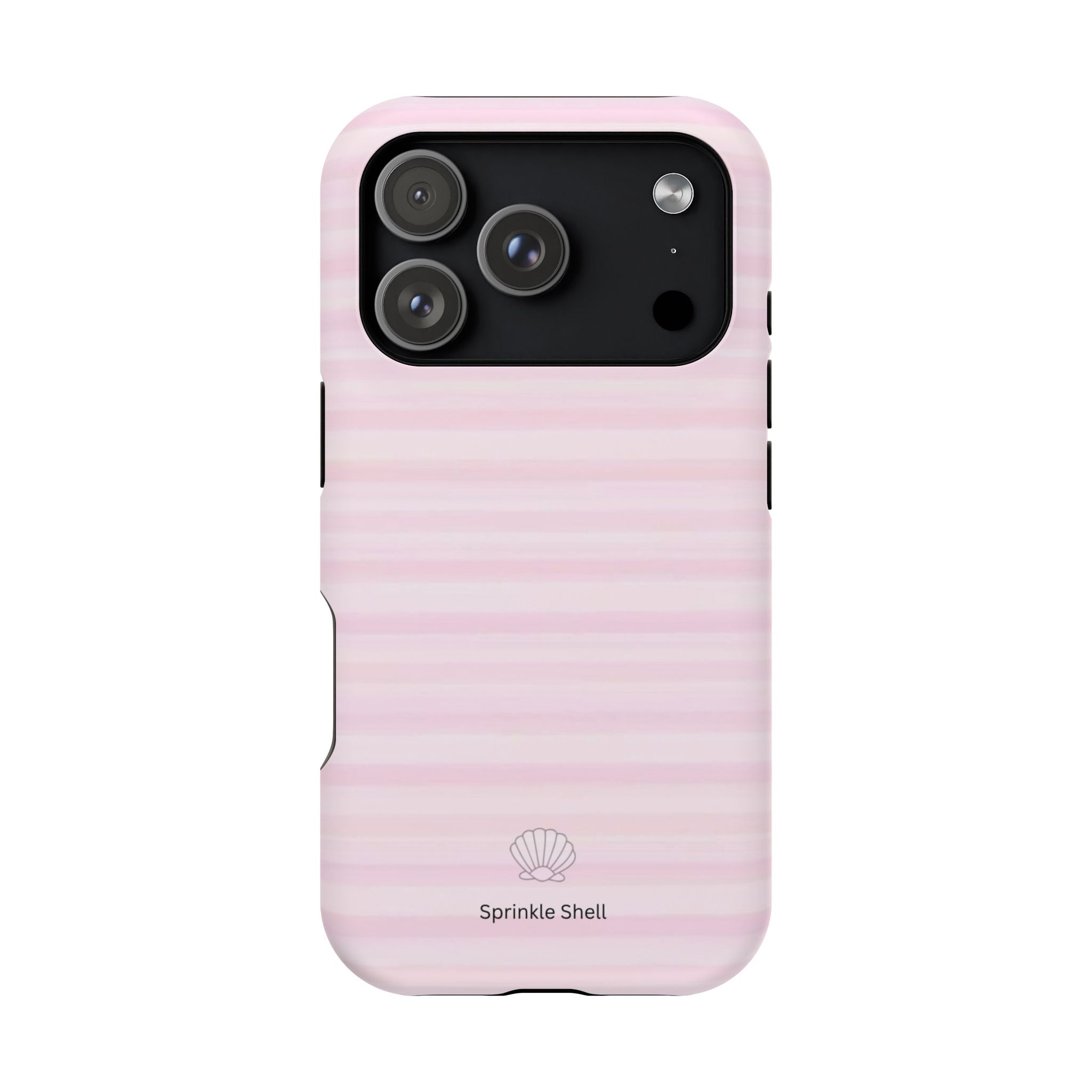MagSafe pink stripes case