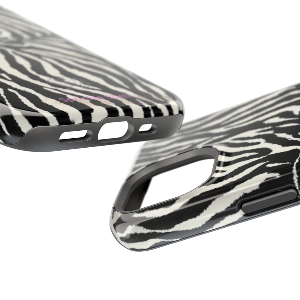 MagSafe black zebra print case