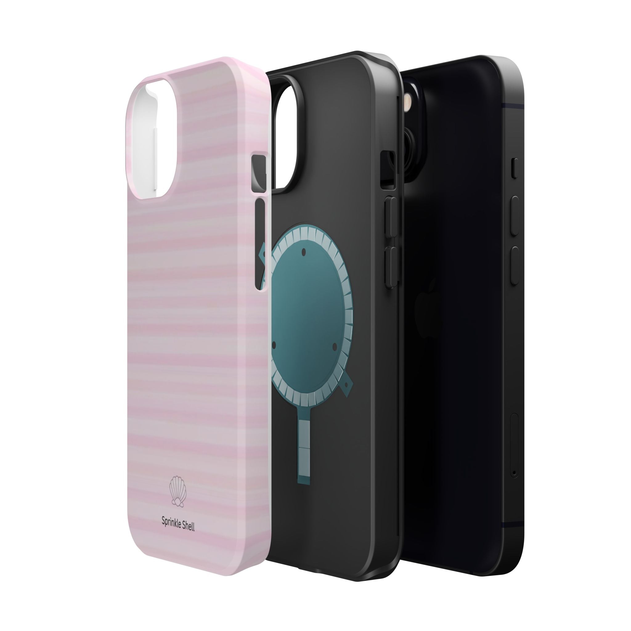 MagSafe pink stripes case