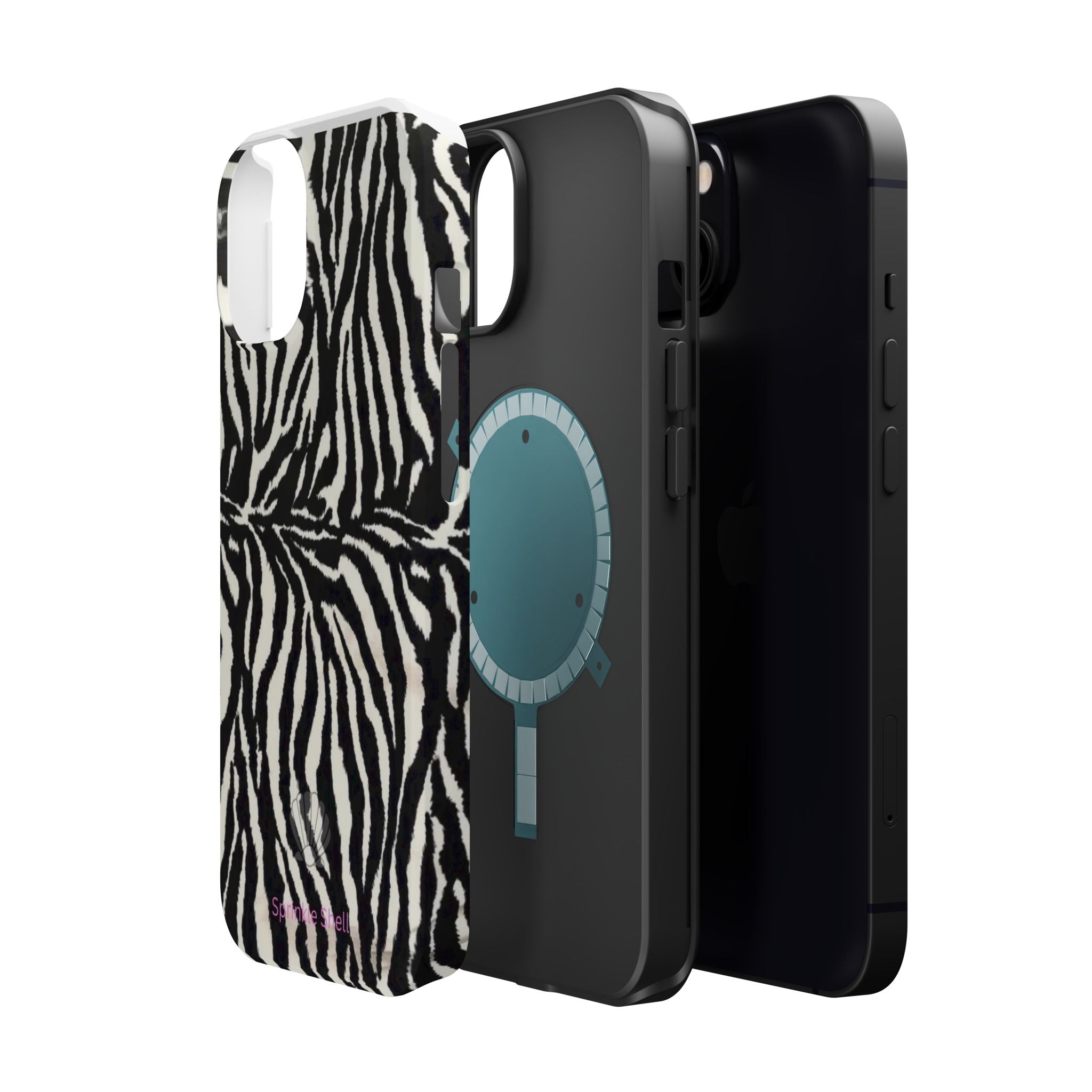 MagSafe black zebra print case