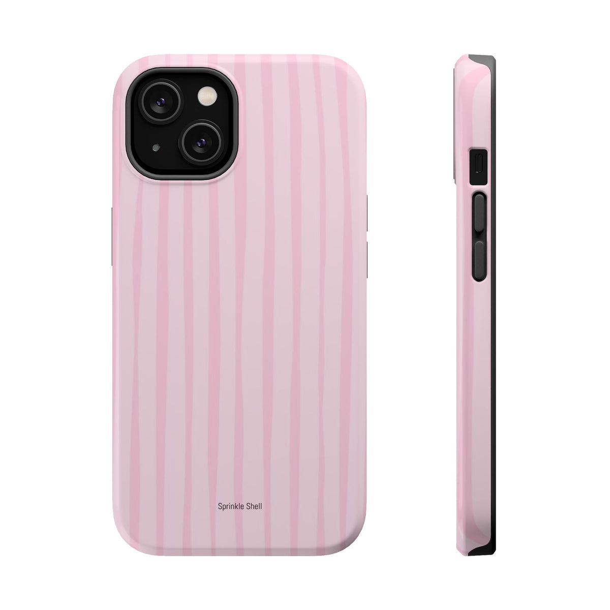 MagSafe pink uneven lines case