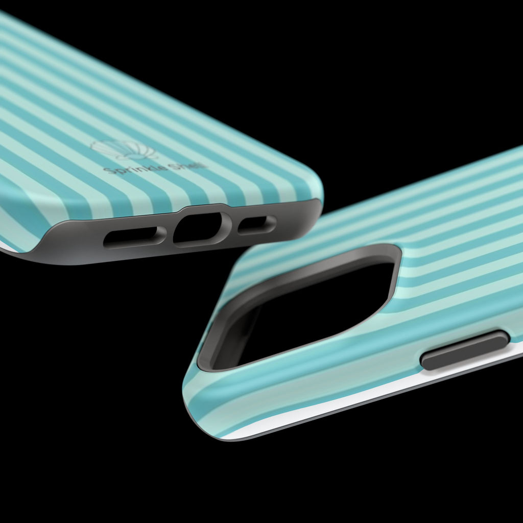 MagSafe teal striped case