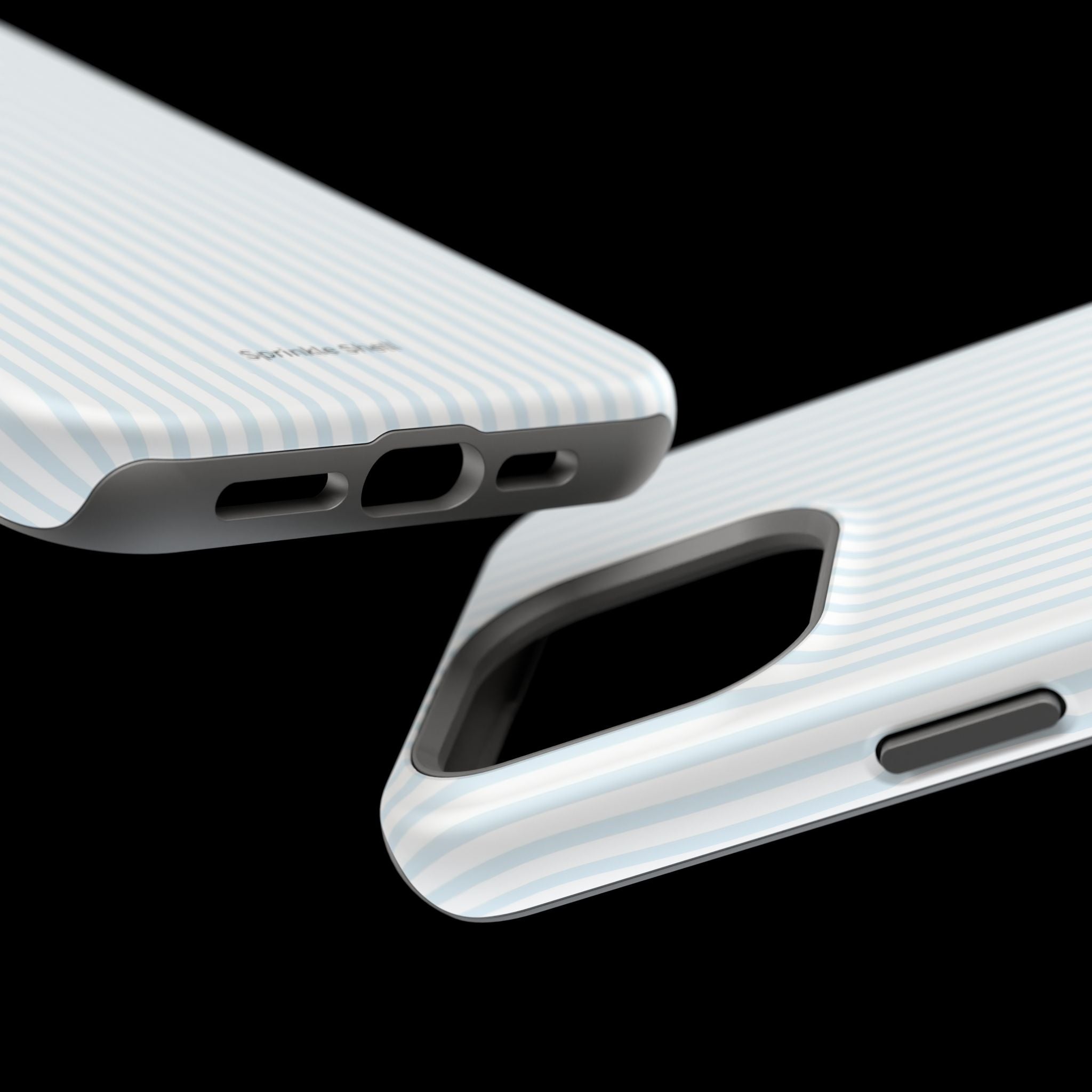 MagSafe light blue stripes iphone case