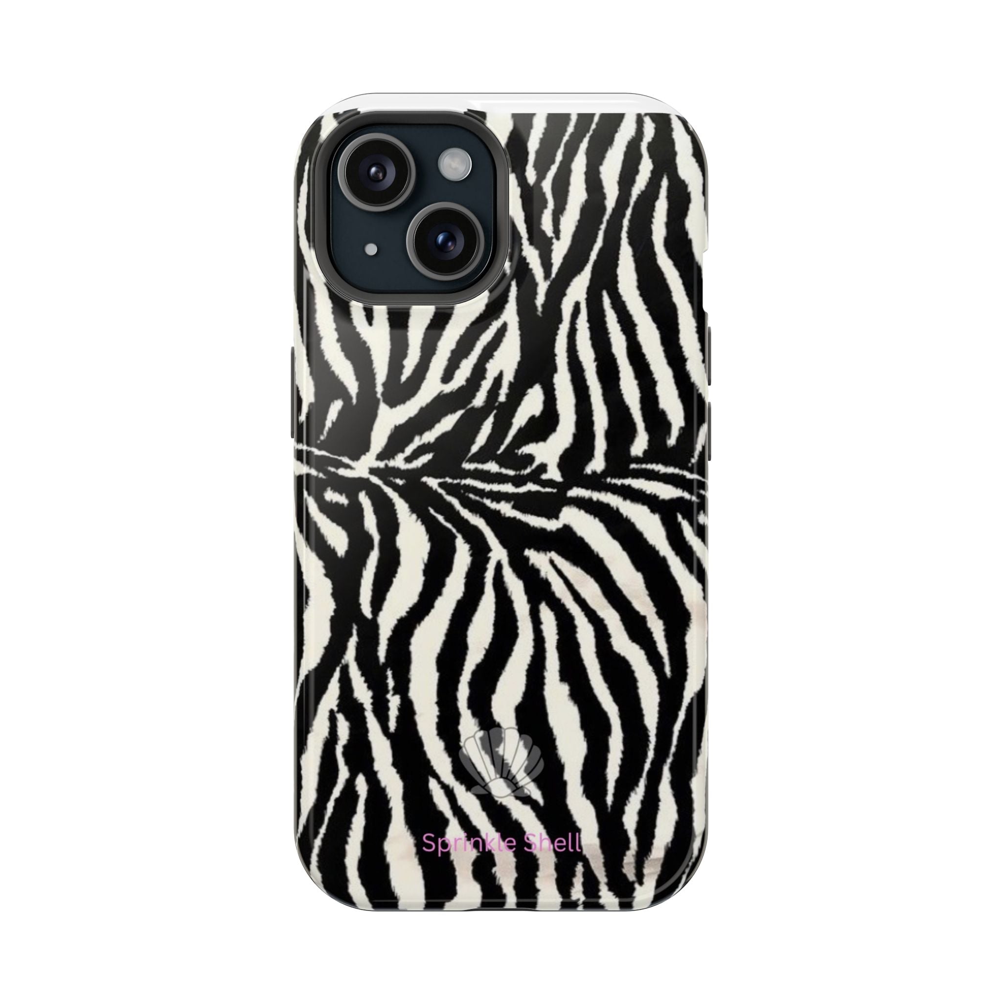 MagSafe black zebra print case