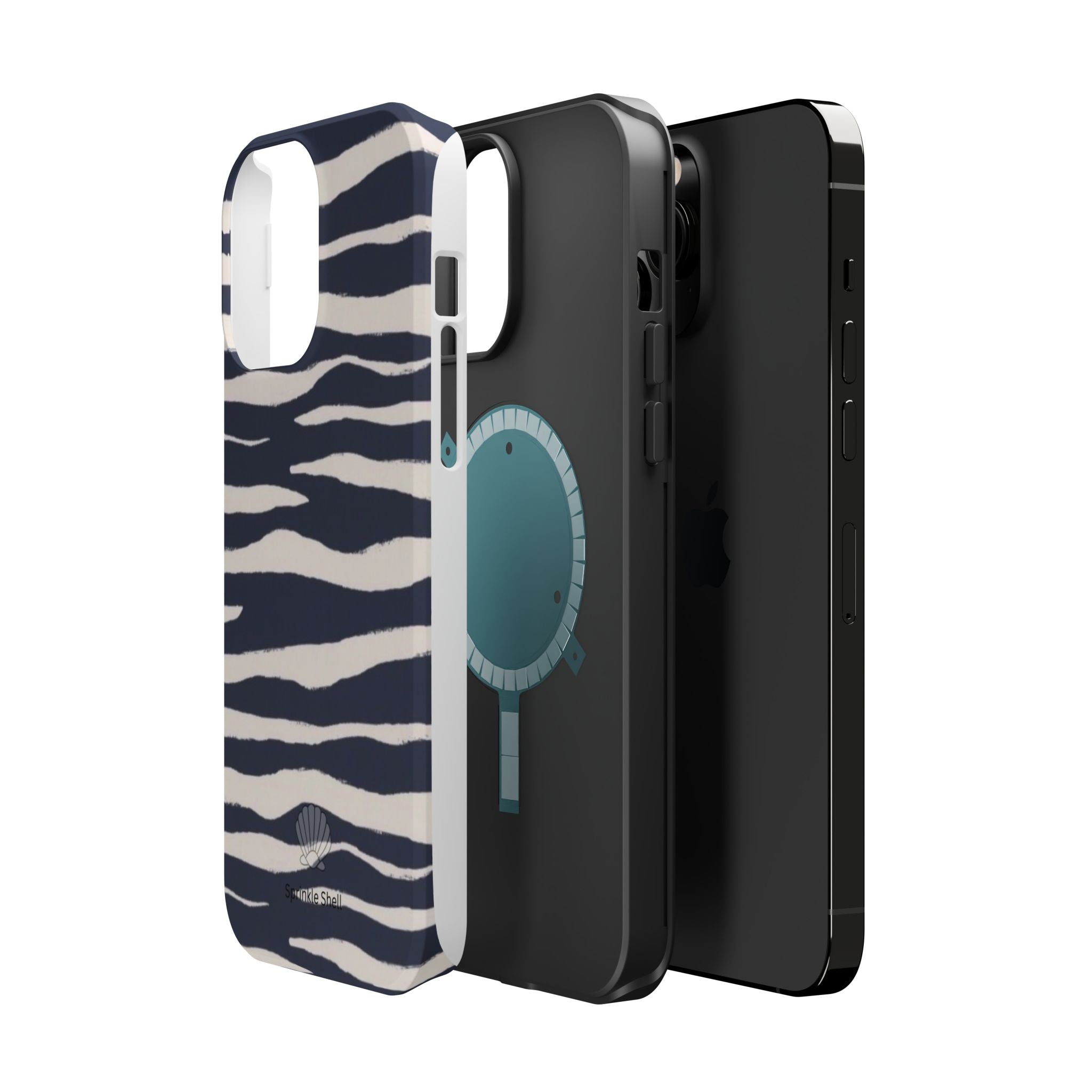 MagSafe Blue zebra print case