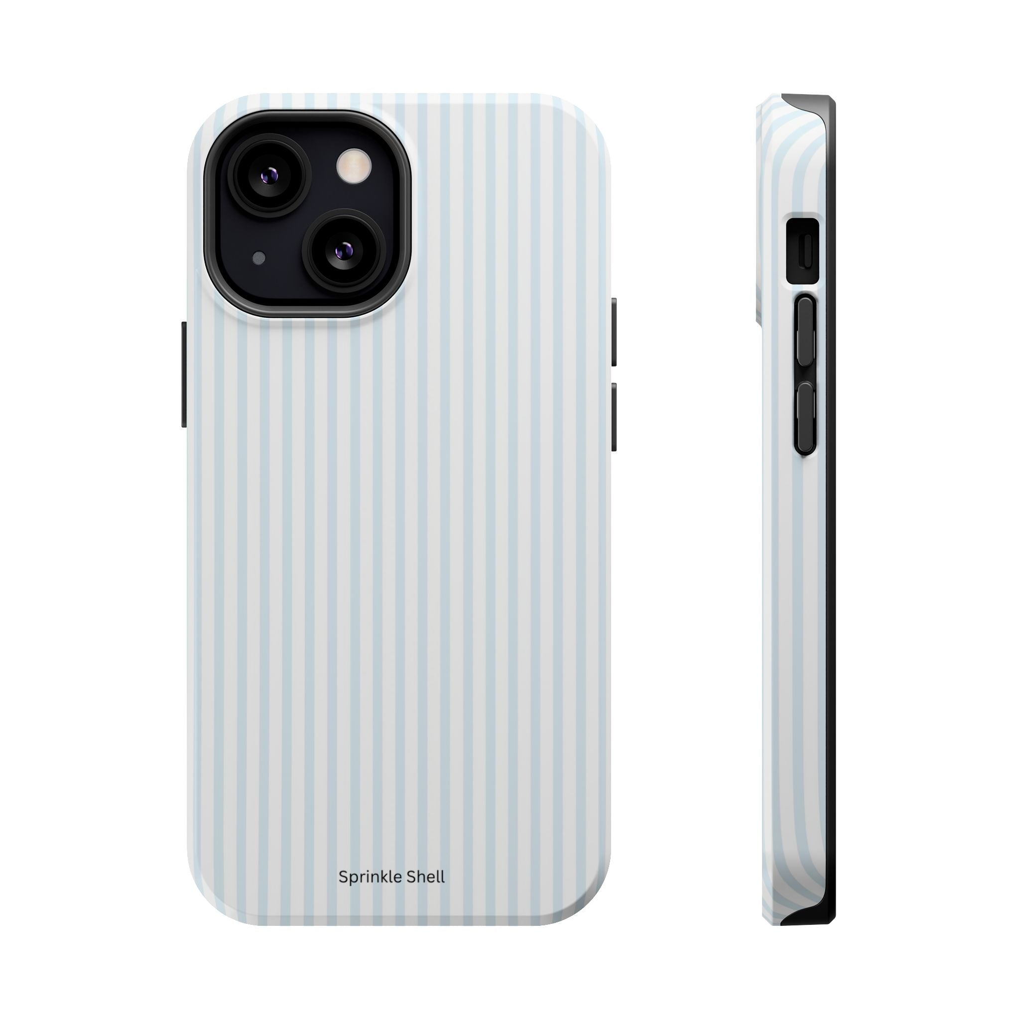 MagSafe light blue stripes iphone case