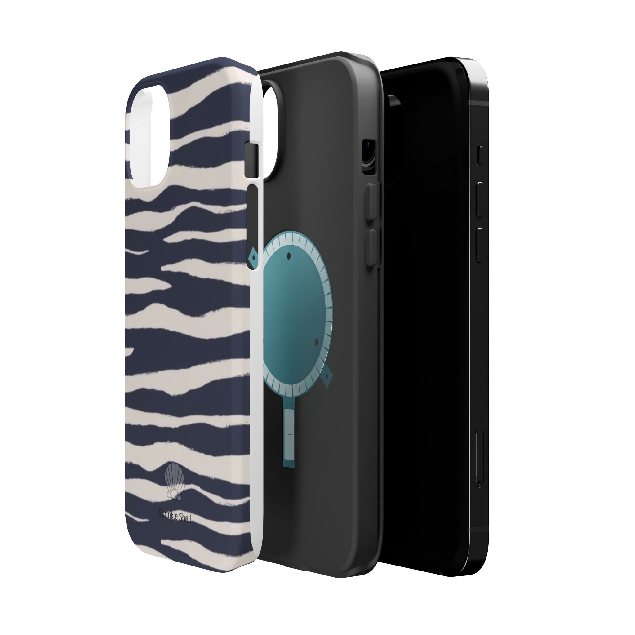 MagSafe Blue zebra print case