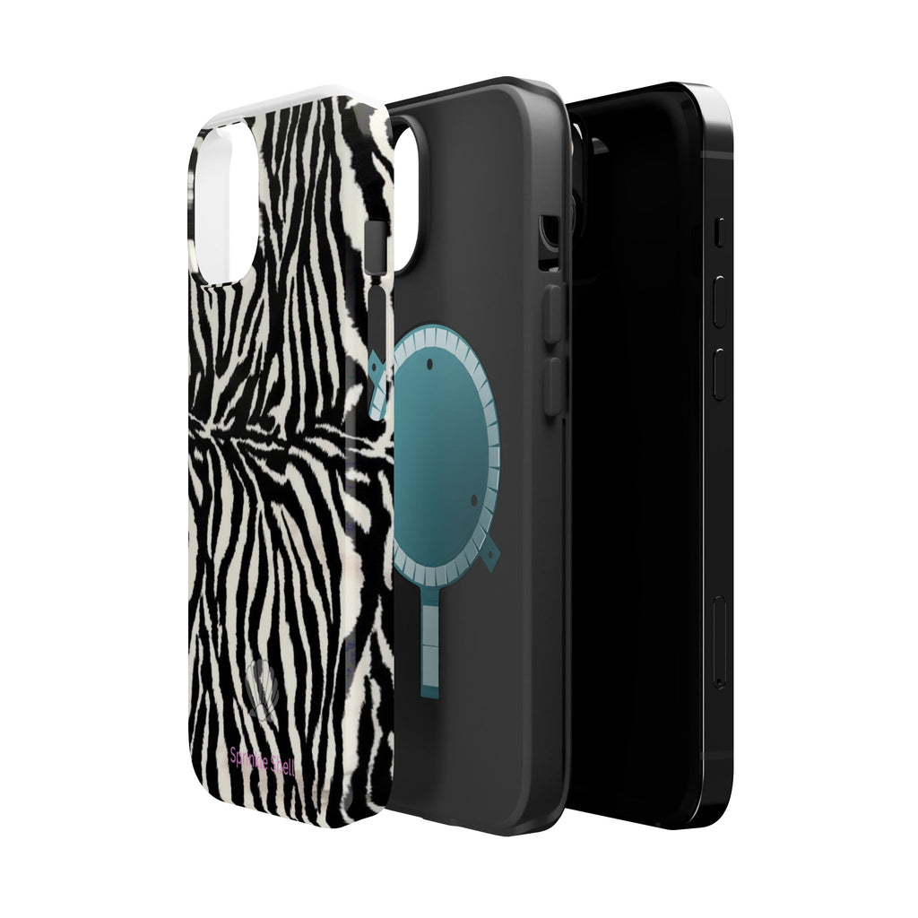 MagSafe black zebra print case