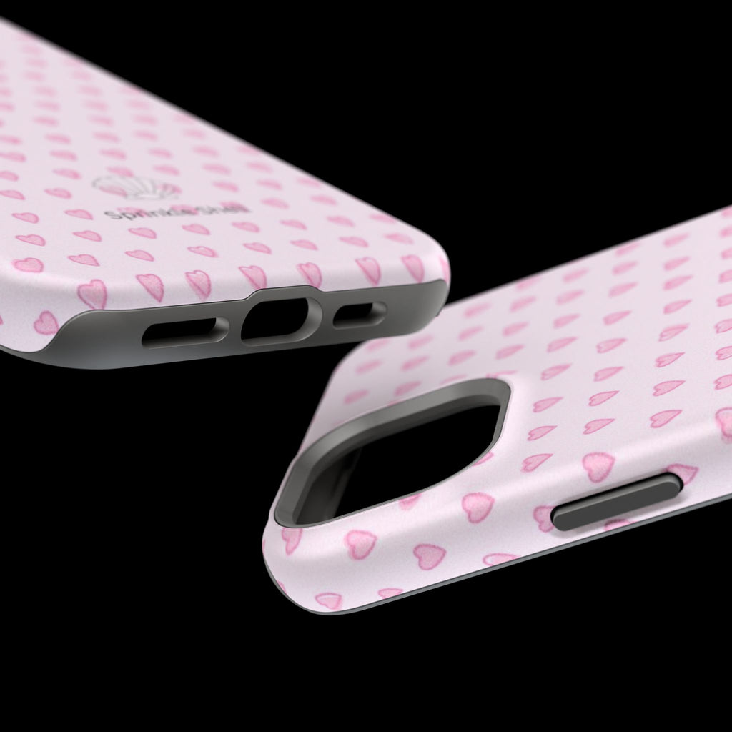 MagSafe pink hearts case