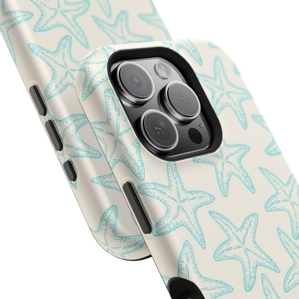 MagSafe teal starfish case