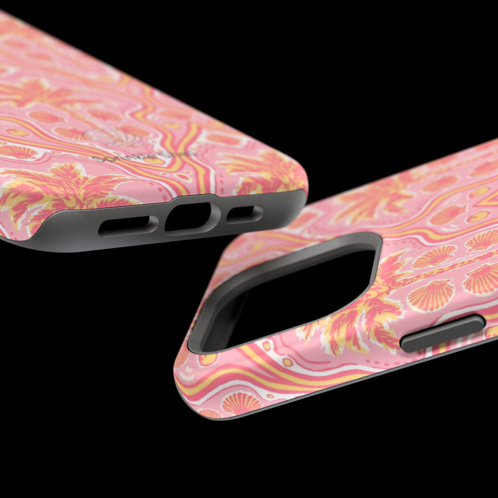 MagSafe pink pink summer palm tree case