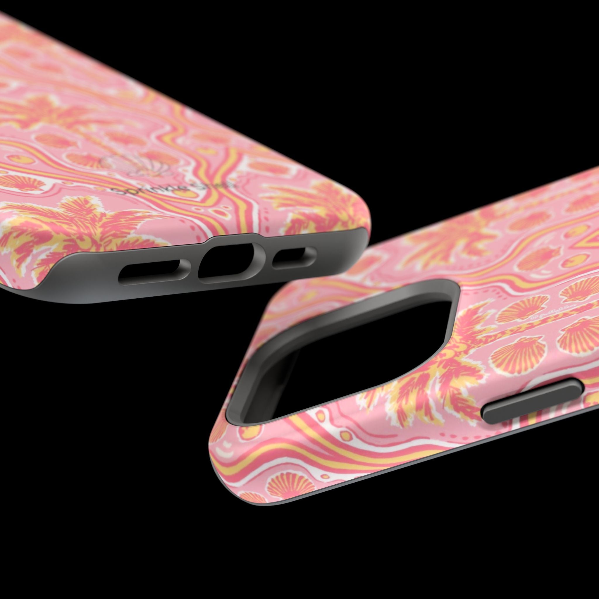 MagSafe pink pink summer palm tree case