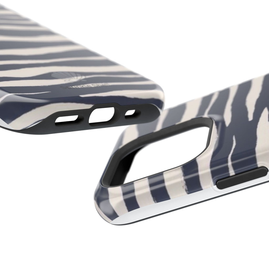 MagSafe Blue zebra print case