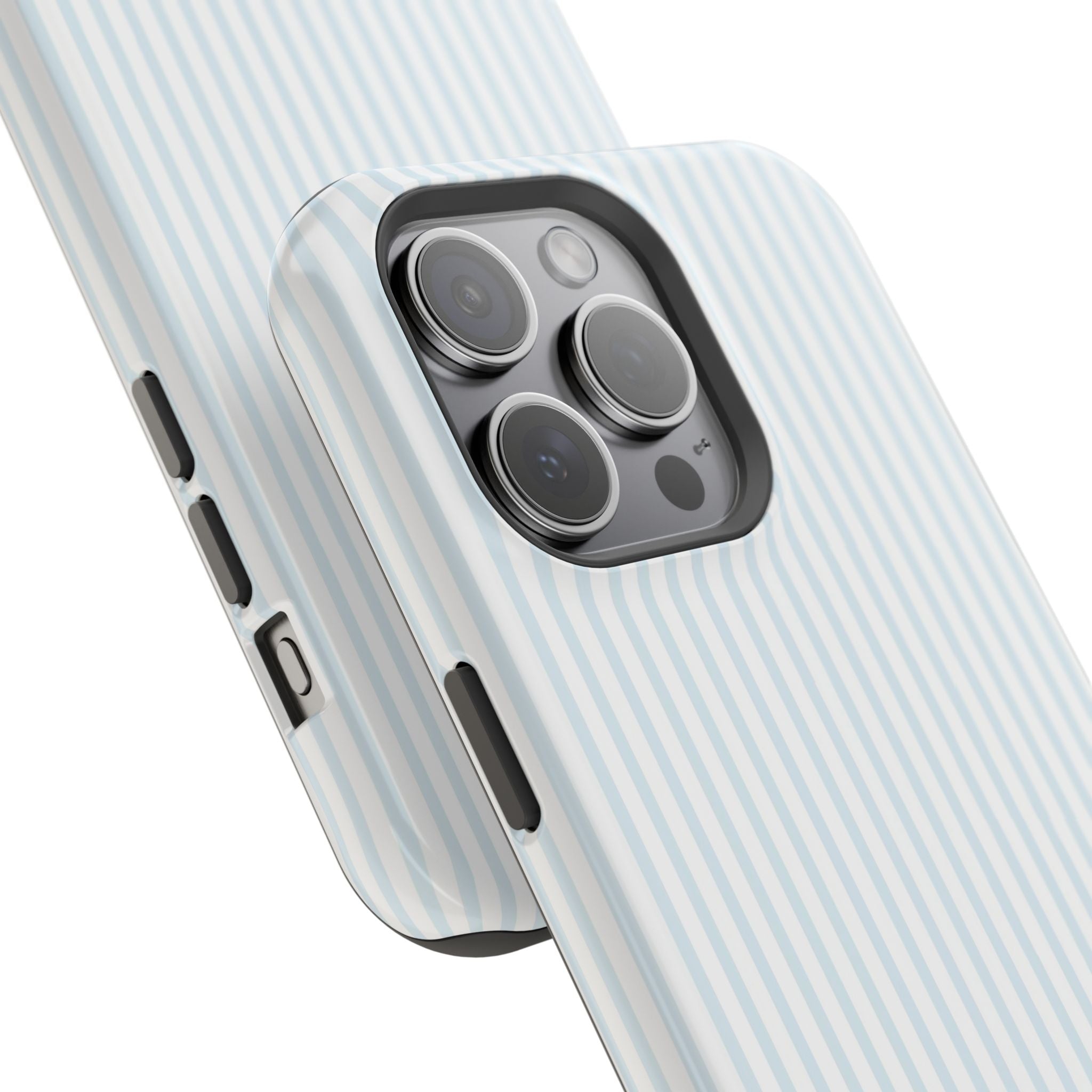 MagSafe light blue stripes iphone case