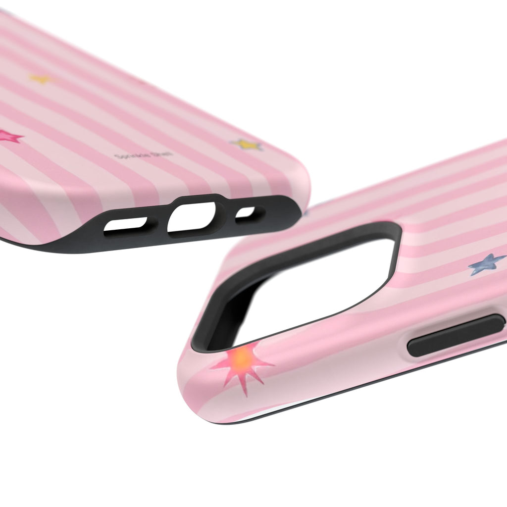 MagSafe pink lines & stars case