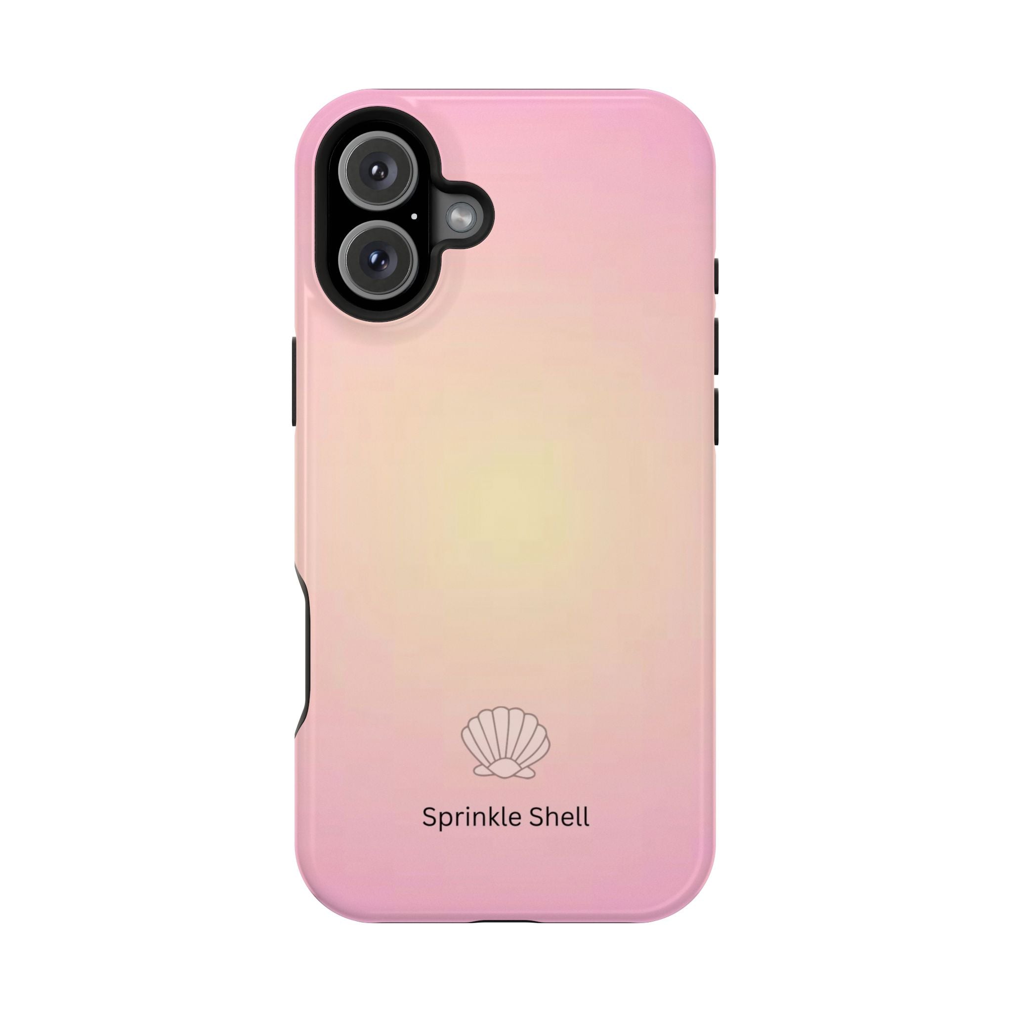MagSafe light pink and yellow aura case
