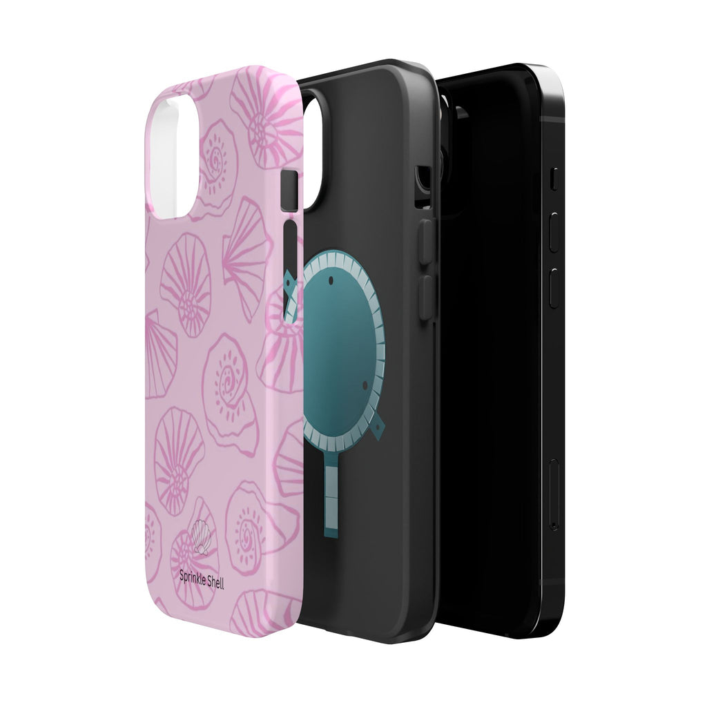 MagSafe pink shells case